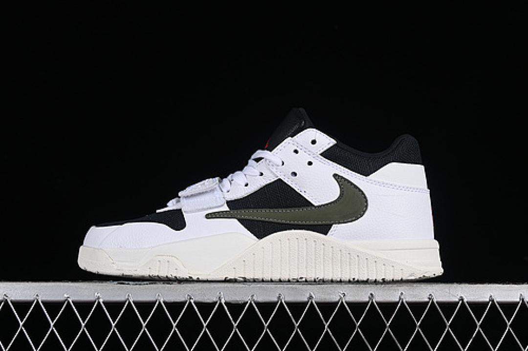 Jordan [FZ8117-100]-[TRAVIS SCOTT X JORDAN CUT THE CHECK WHITE/BLACK/GREEN]-[WOMAN:36-39]-[MAN:40-45], photo 1