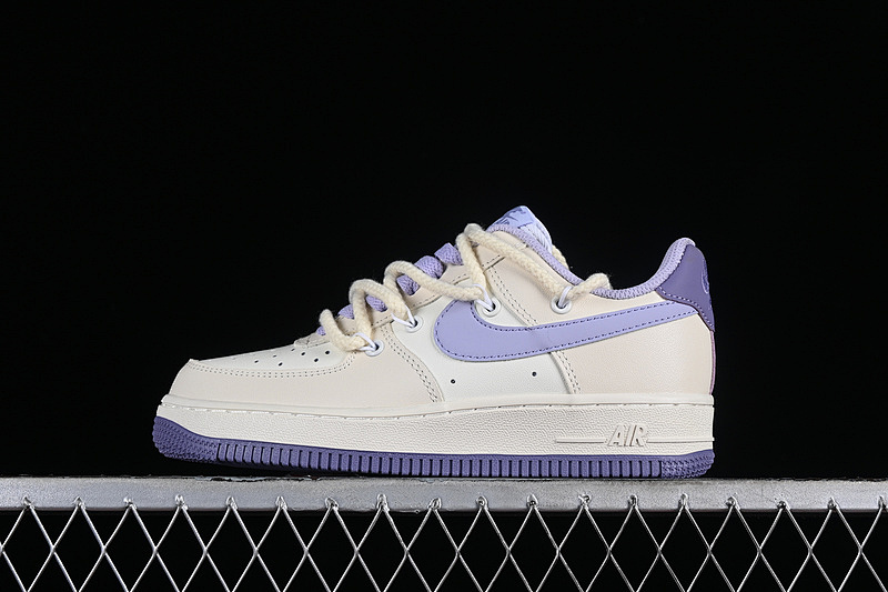 Nike Nike AIR FORCE 1 07 LOW MILK WHITE/BLUE/PURPLE · BD7701-022, photo 1