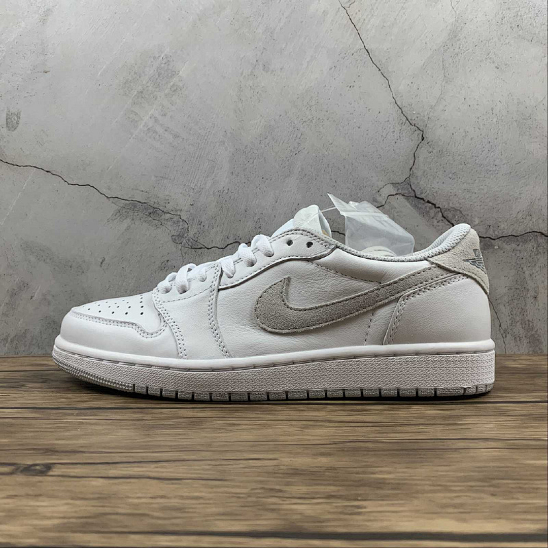 Jordan [CZ0775-100]-[AIR JORDAN 1 RETRO LOW OG 2021 WHITE/PARTICLE GREY/NEUTRAL GREY]-[UNISEX:36-47.5], photo 1