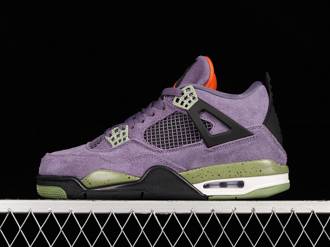 Jordan [AQ9129-500]-[AIR JORDAN 4 RETRO CANYON PURPLE/ANTHRACITE/ALLIGATOR/SAFETY (ORANGE]), photo 1