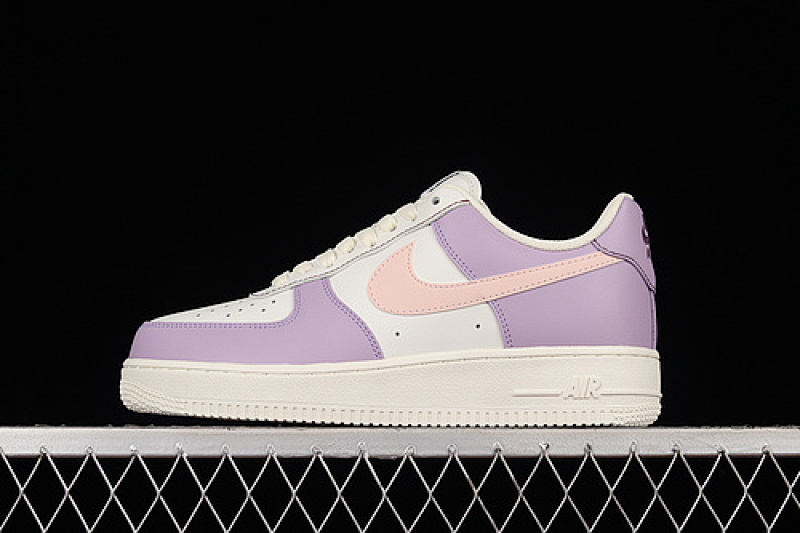 Nike Nike AIR FORCE 1 07 LOW CLOUD WHITE/PINK/PURPLE · DQ6810-286, photo 1