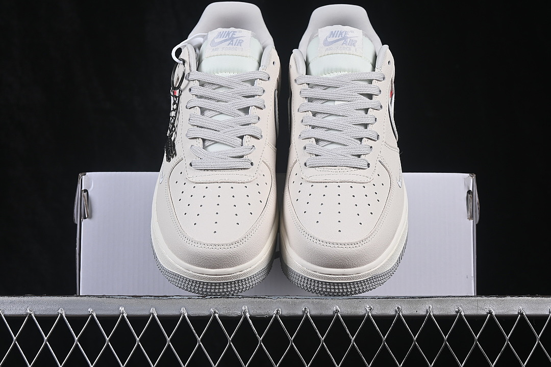 Nike [DF0188-153]-[AIR FORCE 1 07 LOW CASUAL SNEAKERS WHITE/LIGHT GRAY]-[WOMAN:36-39]-[MAN:40-45] - Image 12