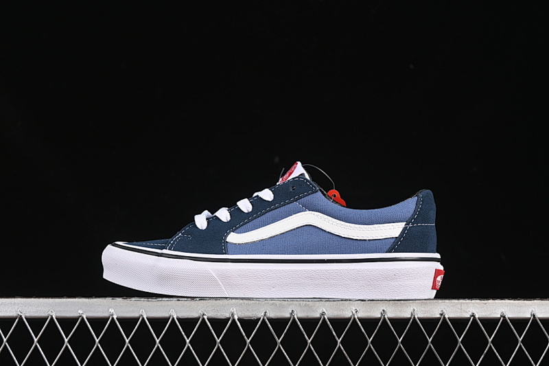 RETRO CASUAL CANVAS SKATE SHOES NAVY BLUE/BLUE/WHITE · VN000CRPGRN, photo 1