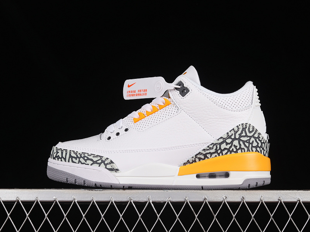 Jordan AIR Jordan 3 RETRO WHITE/YELLOW/BLACK · CT8532-168, photo 1
