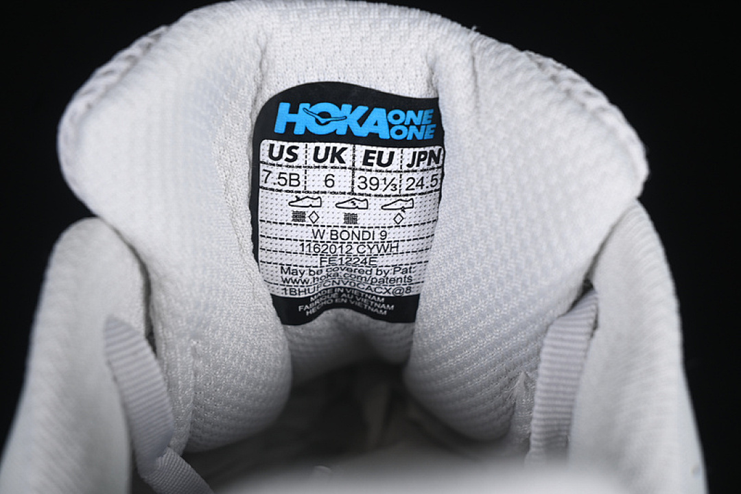 On Running [1162012 CYWH]-[HOKA ONE BONDI 9 WHITE/GREY/PURPLE/BLUE]-[WOMAN:36-39]-[MAN:40-45] - Image 6