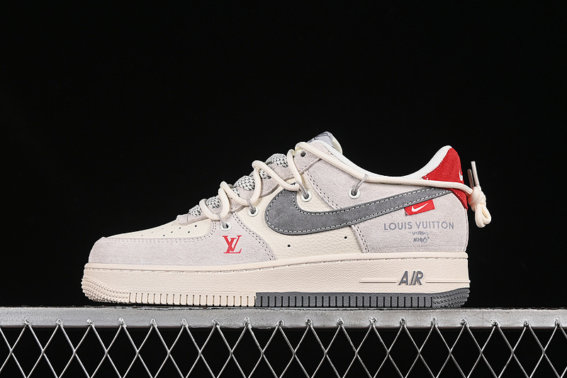Nike Nike AIR FORCE 1 07 LOW LV WHITE/GREY/RED · DM6868-084, photo 1