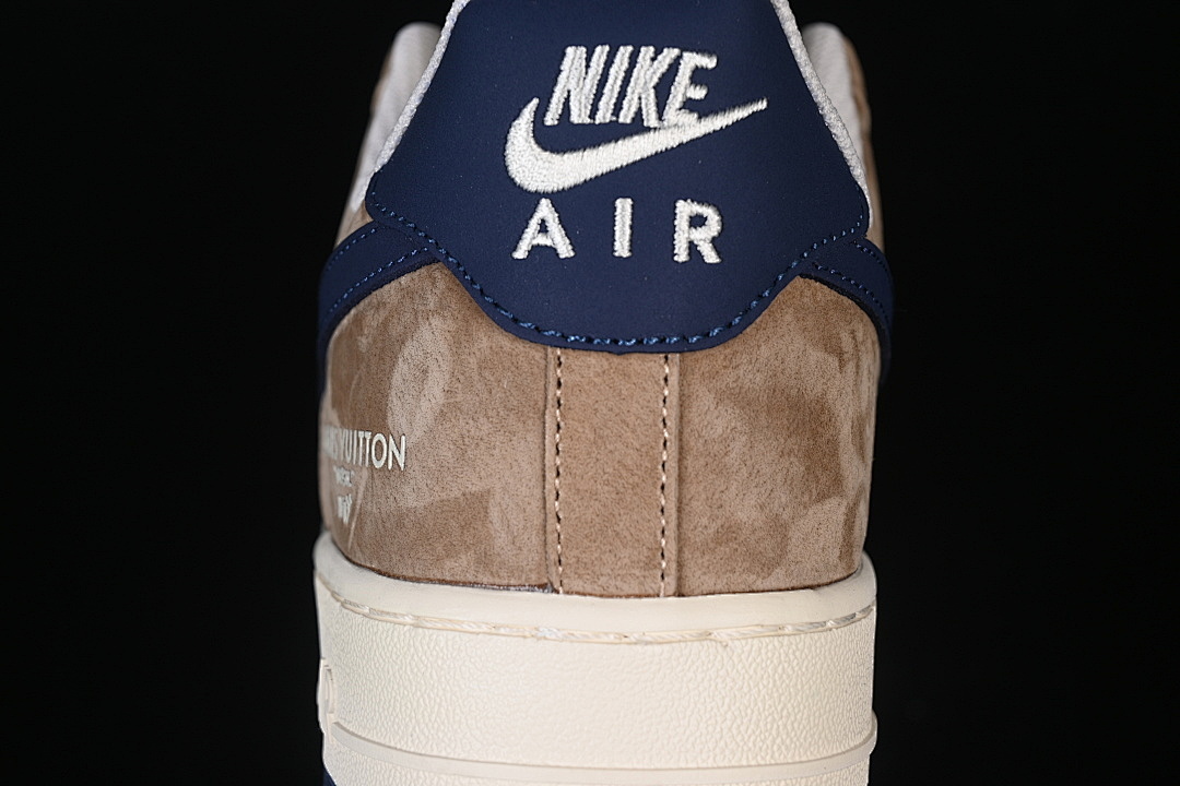 Nike [NH0601-589]-[AIR FORCE 1 07 LOW BEIGE/BROWN/DARK BLUE]-[WOMAN:36-39]-[MAN:40-45] - Image 7