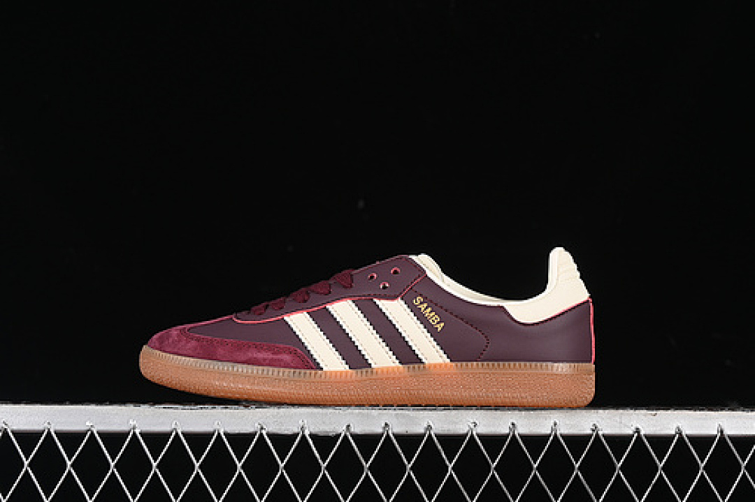 Adidas Adidas SAMBA W MAROON/CREAM WHITE/GOLD METALLIC · ID0477, photo 1