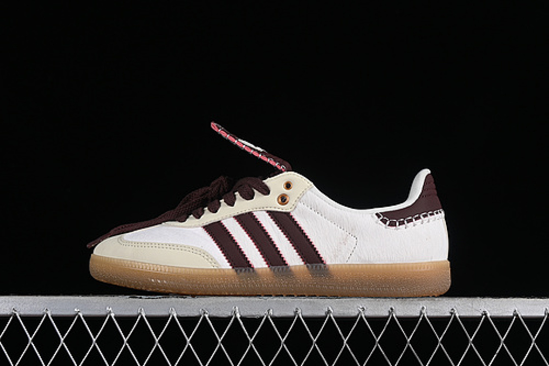 Adidas [IE0586]-[WALES BONNER X SAMBA PONY CREAM WHITE/MYSTERY BROWN/CREAM WHITE]-[UNISEX:35-44], photo 1