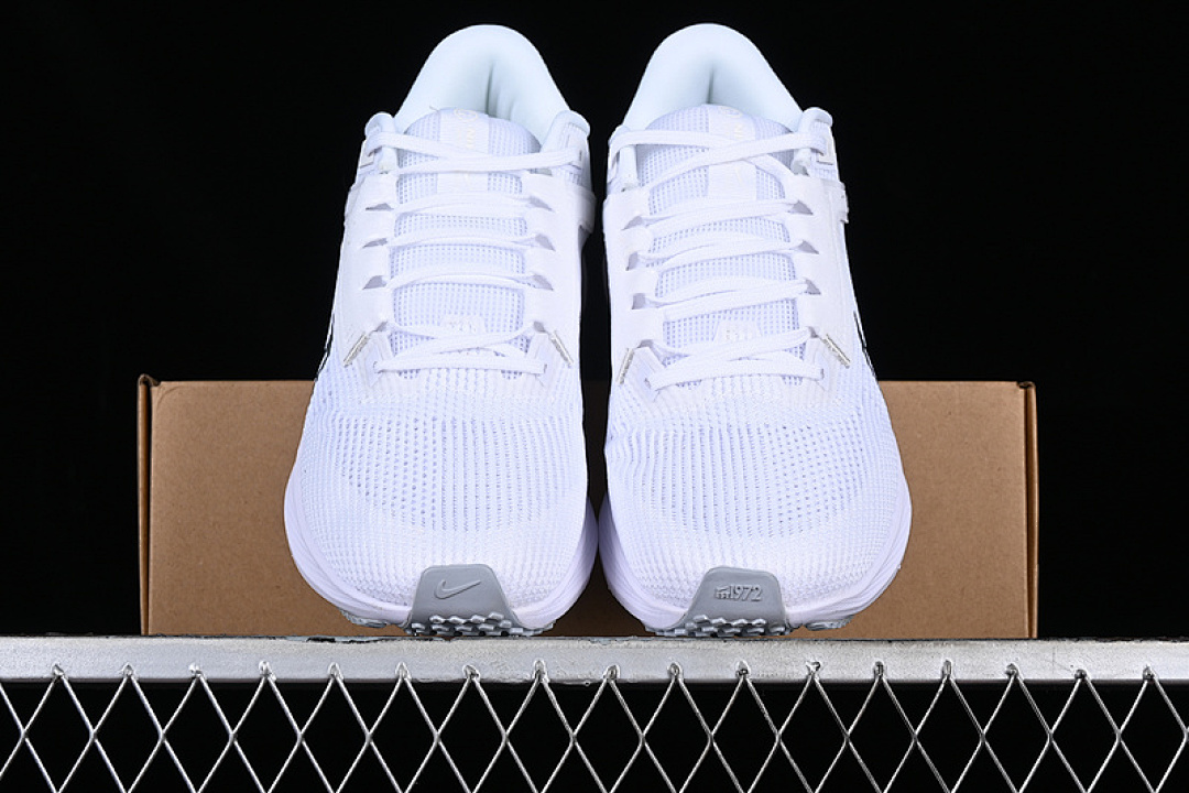 Nike [DV3854-101]-[AIR ZOOM PEGASUS 40 WHITE/GREY/SILVER]-[WOMAN:36-39]-[MAN:40-45] - Image 12