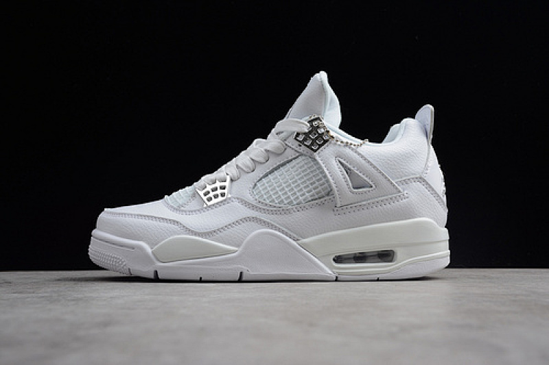 Jordan AIR Jordan 4 IV RETRO PURE MONEY WHITE/METALLIC SILVER · 308497-100, photo 1