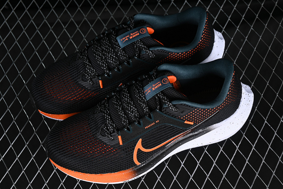 Nike [FQ8723-010]-[AIR ZOOM PEGASUS 40 BLACK/KHAKI/DEEP JUNGLE/SAFETY ORANGE]-[MAN:39-46] - Image 11