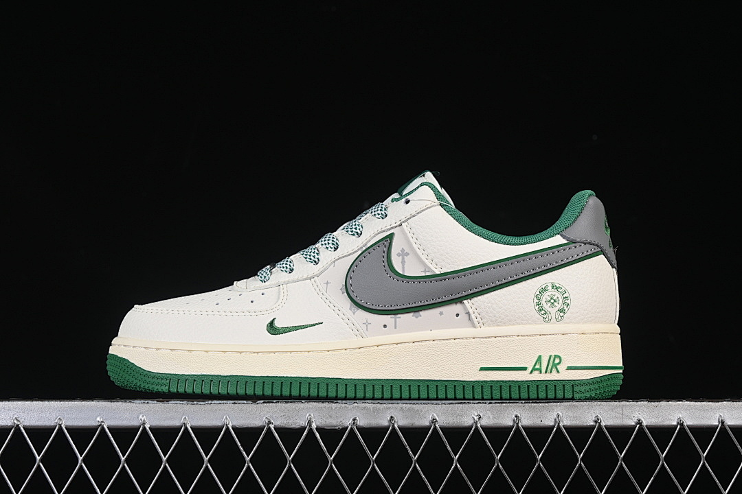 Nike [QW5606-260]-[AIR FORCE 1 07 LOW WHITE/GREY/GREEN]-[WOMAN:36-39]-[MAN:40-45] - Image 2