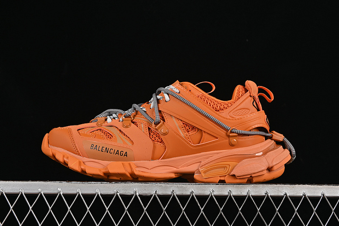 Balenciaga [WTRHK7000]-[BA*LEN*CIAGA TRACK SNEAKER TESS S.GOMMA RES BI ALV/TIS EFF NUBUK/TIS E (ORANGE]) - Image 2