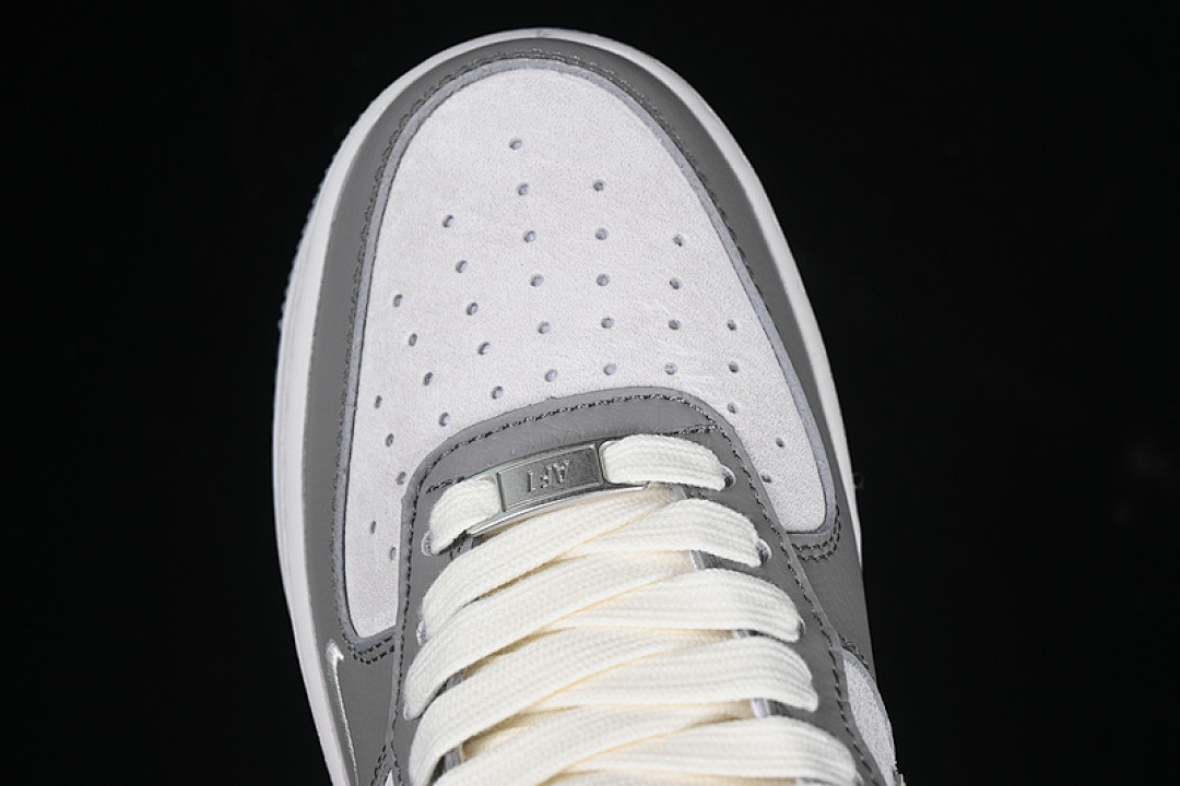Nike [DM6688-023]-[AIR FORCE 1 07 LOW SUPREME WHITE/GREY/RED]-[WOMAN:36-39]-[MAN:40-45] - Image 10