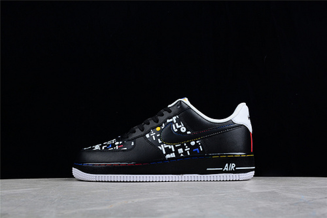 Nike [DO2704-010]-[AIR FORCE 1 LOW 07 LV8 HANGUL DAY BLACK/BLACK/WHITE/UNIVERSITY (RED]), photo 1