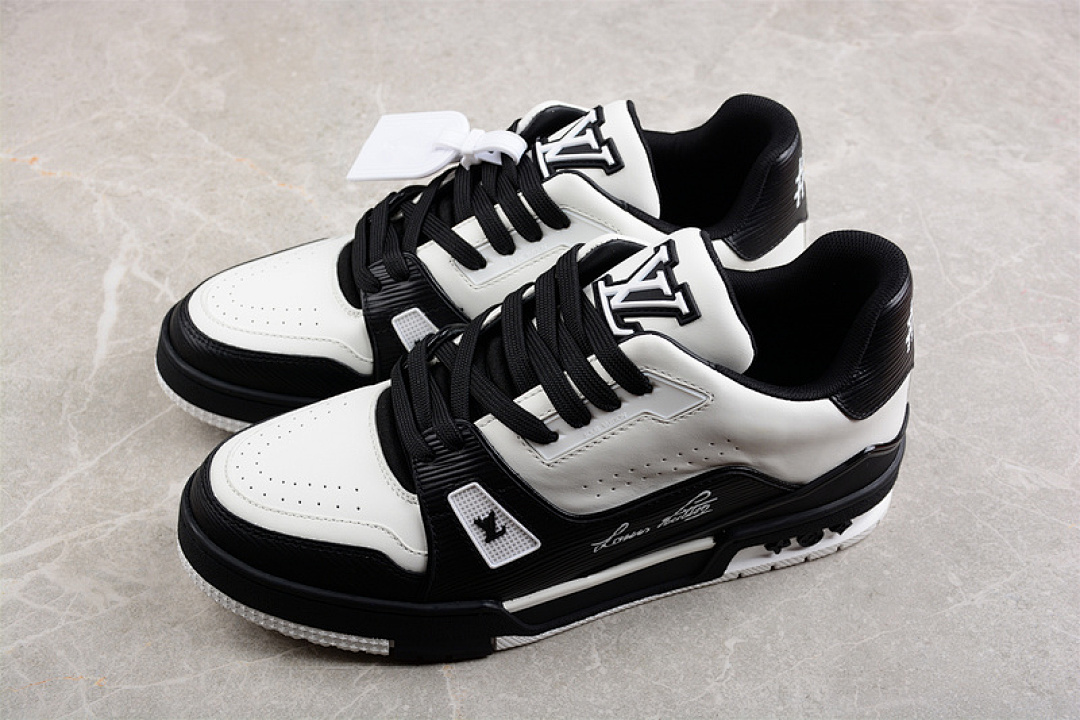 Louis Vuitton [L*V LOW TRAINER SNEAKERS BLACK/WHITE/BLACK]-[MAN:38-45] - Image 11