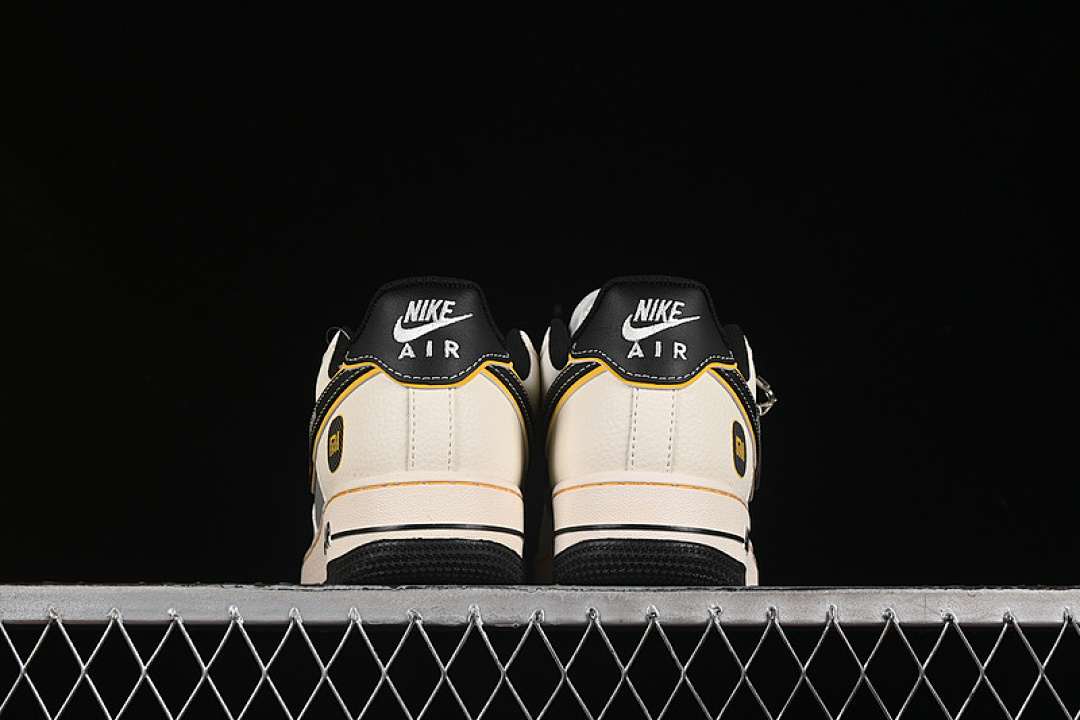 Nike [XX3168-165]-[AIR FORCE 1 07 LOW SU7-ULTRA WHITE/BLACK/GREY/YELLOW]-[WOMAN:36-39]-[MAN:40-45] - Image 14