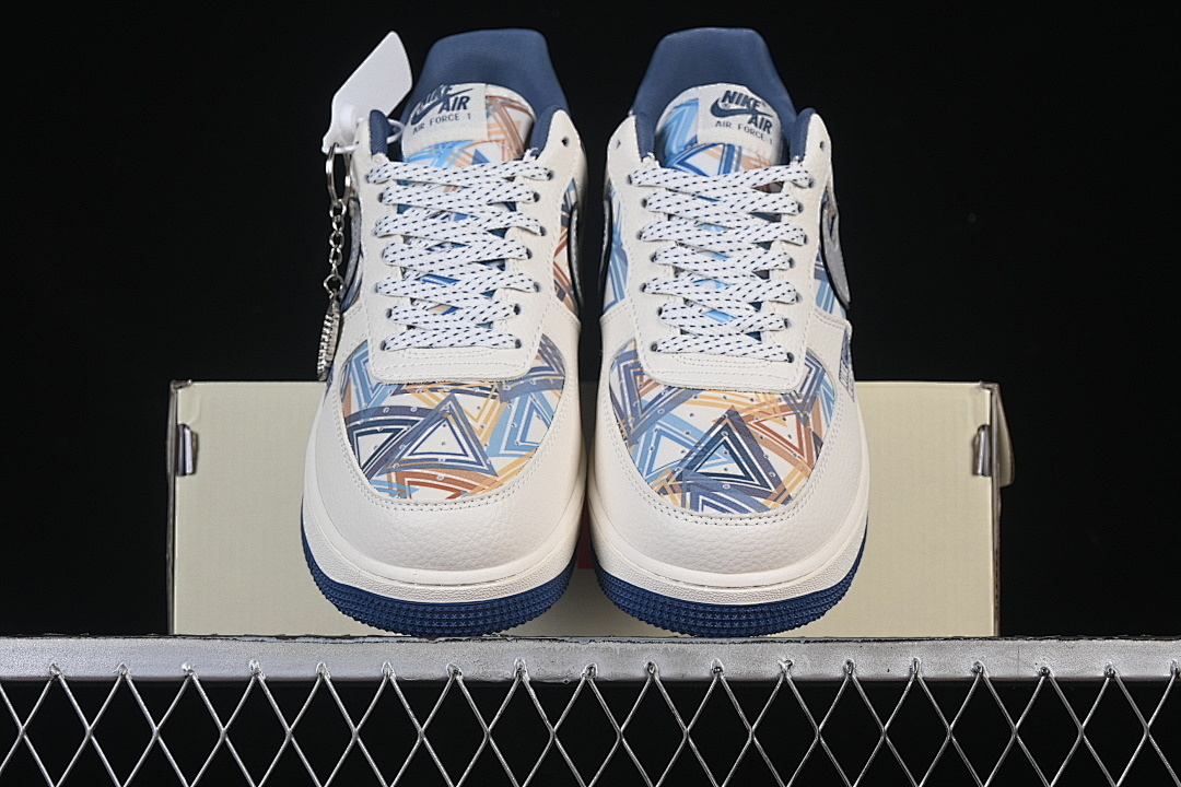 Nike [XL1979-122]-[AIR FORCE 1 07 LOW WHITE/NAVY BLUE]-[WOMAN:36-39]-[MAN:40-45] - Image 13