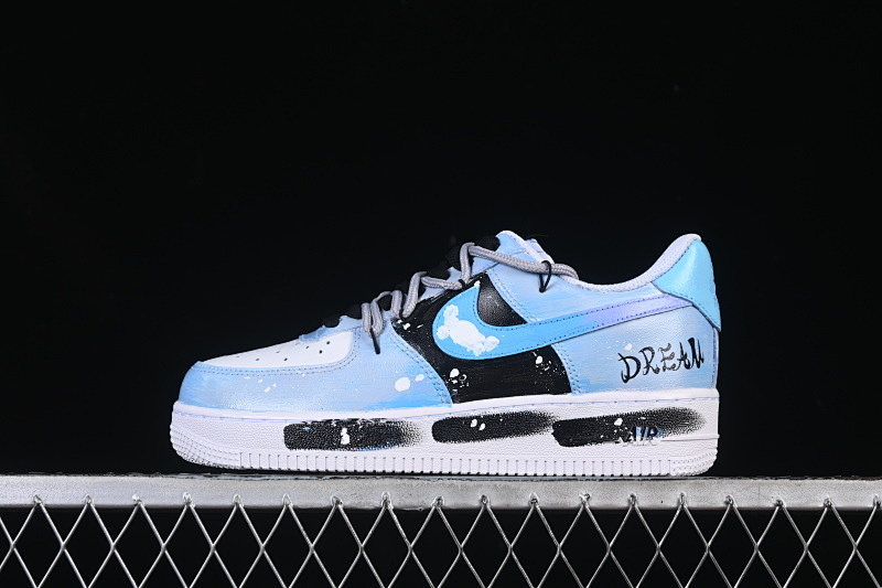 Nike Nike AIR FORCE 1 07 LOW CHASING DREAM WHITE/BLUE/BLACK/GREY · CW2288-101, photo 1