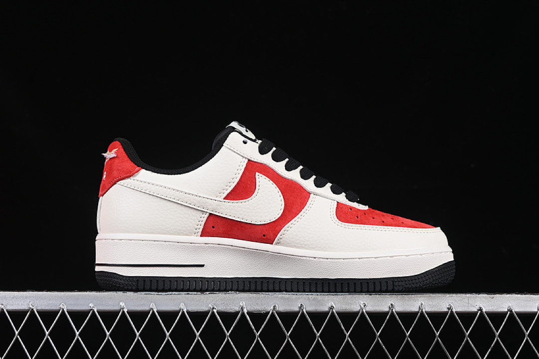 Nike [DM6688-028]-[AIR FORCE 1 07 LOW WHITE/BLACK/RED]-[WOMAN:36-39]-[MAN:40-45] - Image 16