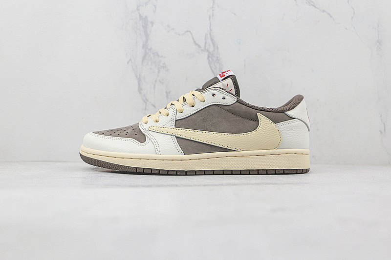 Jordan TRAVIS SCOTT X AIR Jordan 1 LOW OG REVERSE MOCHA SAIL/UNIVERSITY RED-RIDGEROCK · DM7866-162, photo 1