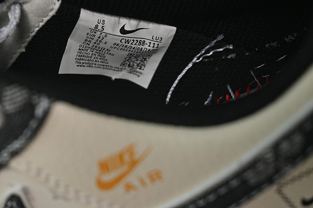 Nike [CW2288-111]-[AIR FORCE 1 07 LOW WHITE/GREY/BLACK]-[WOMAN:36-39]-[MAN:40-45] - Image 6
