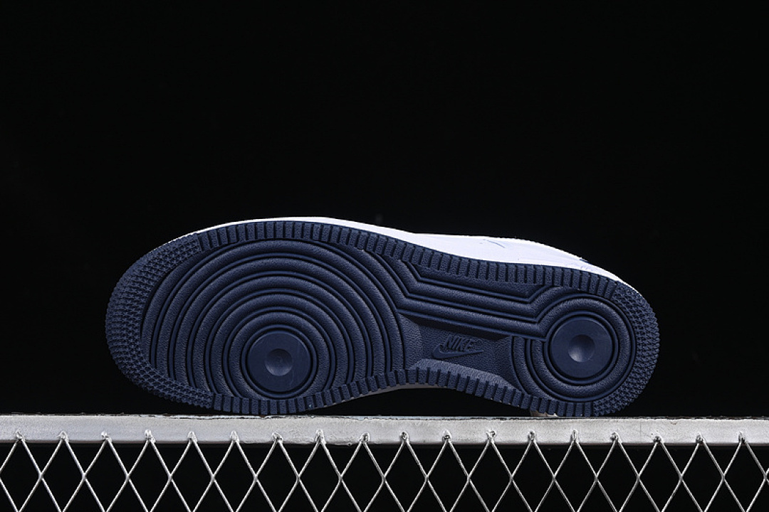 Nike [IB5720-100]-[LIL YACHTY X AIR FORCE 1 07 LOW WHITE/WHITE/MIDNIGHT NAVY/DARK POWDER (BLUE]) - Image 15