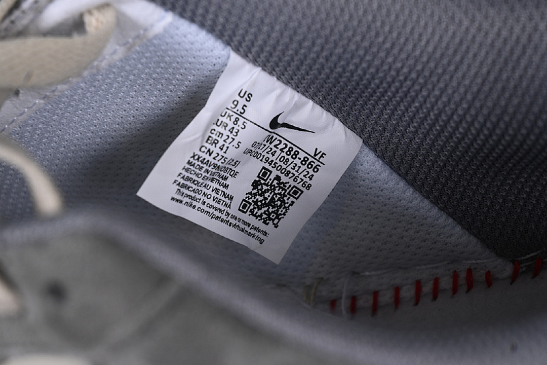 Nike [CW2288-668]-[AIR FORCE 1 07 LOW LOSE HEART WHITE/GREY]-[WOMAN:36-39]-[MAN:40-45] - Image 6