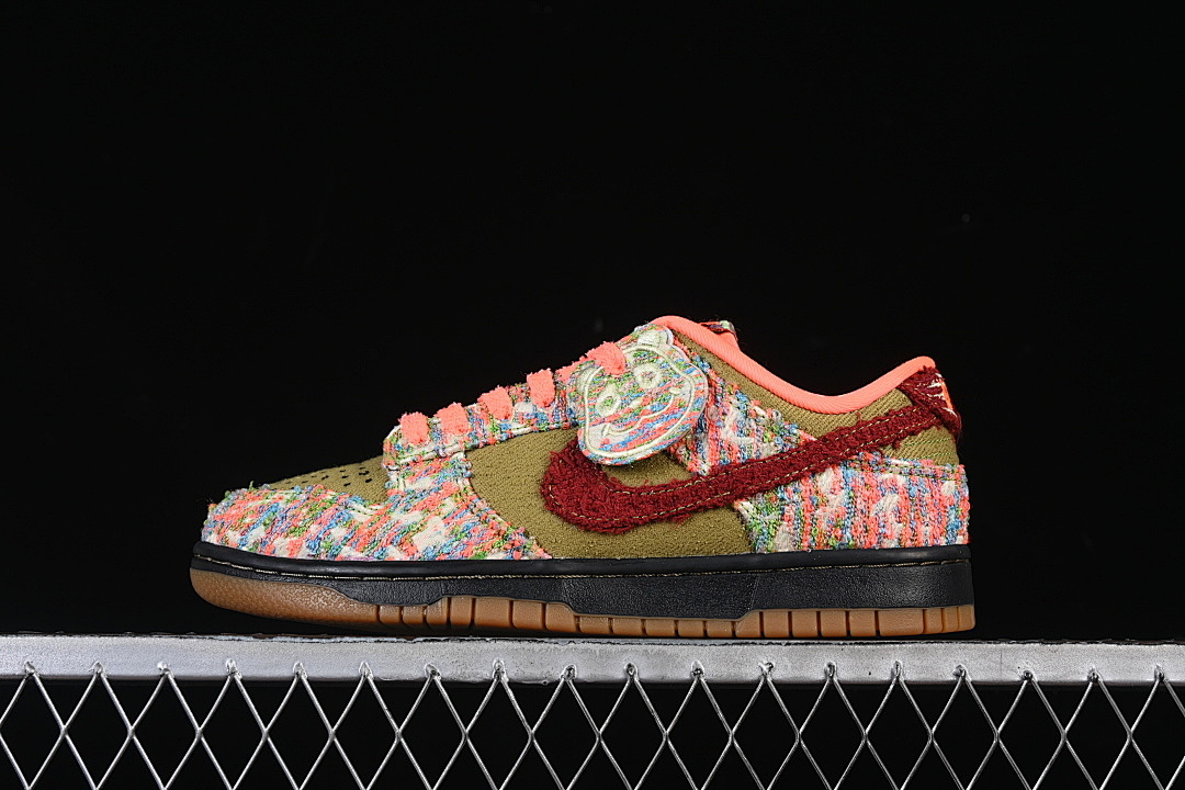 Unbranded [IB2263-300]-[DUNK LOW LUMINOUS GREEN/BRIGHT MANGO/BURNT RED]-[WOMAN:35.5-39]-[MAN:40-47.5], photo 1