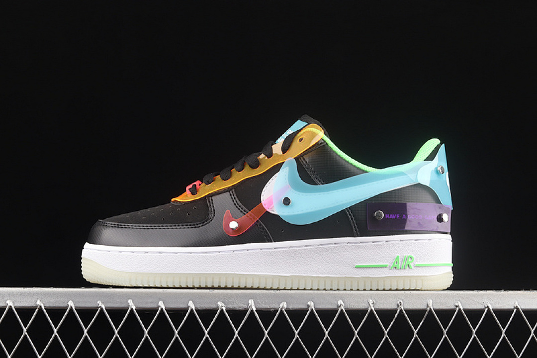 Nike [DO7085-011]-[AIR FORCE 1 07 LV8 HAVE A GOOD GAME BLACK/WHITE/GREEN]-[WOMAN:36-39]-[MAN:40-45], photo 1