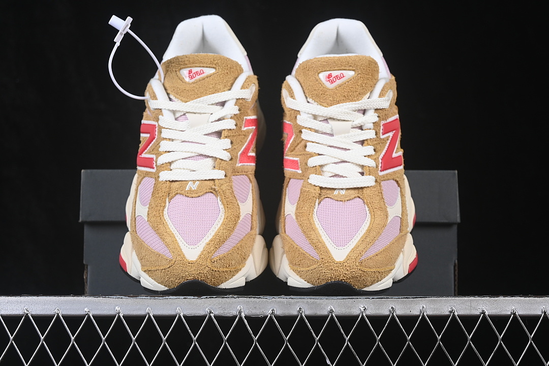 New Balance [U9060GEA]-[NEW BALANCE 9060 CASUAL SPORT SHOES KHAKI/RED/WHITE]-[WOMAN:36-39]-[MAN:40-46.5] - Image 12