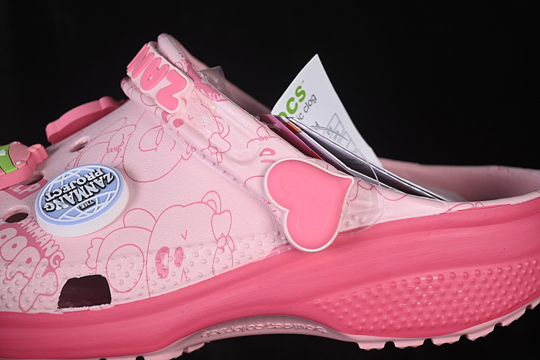 Crocs [CASUAL SLIP-ON SHOES PINK/PINK/PINK]-[WOMAN:36-39]-[MAN:40] - Image 4