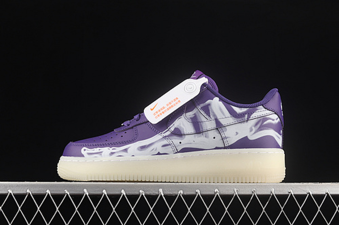 Nike Nike AIR FORCE 1 07 SKELETON QS WHITE/PURPLE · CU8067-500, photo 1
