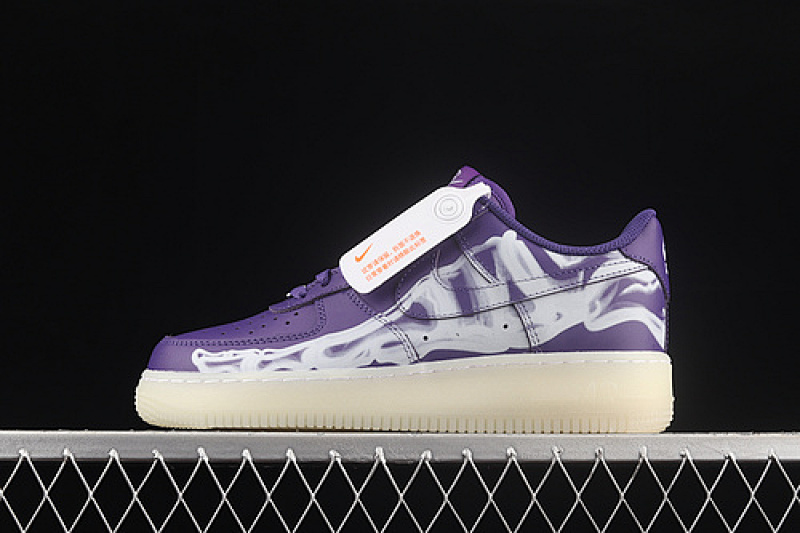 Nike Nike AIR FORCE 1 07 SKELETON QS WHITE/PURPLE · CU8067-500, photo 1