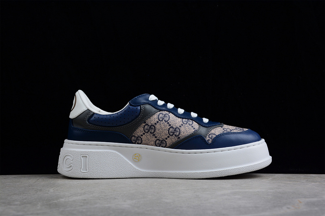 Chanel [GU*CCI SCREENER GG HIGH-TOP SNEAKER NAVY BLUE/KHAKI/DARK GREY]-[WOMAN:35-39]-[MAN:40-44] - Image 12
