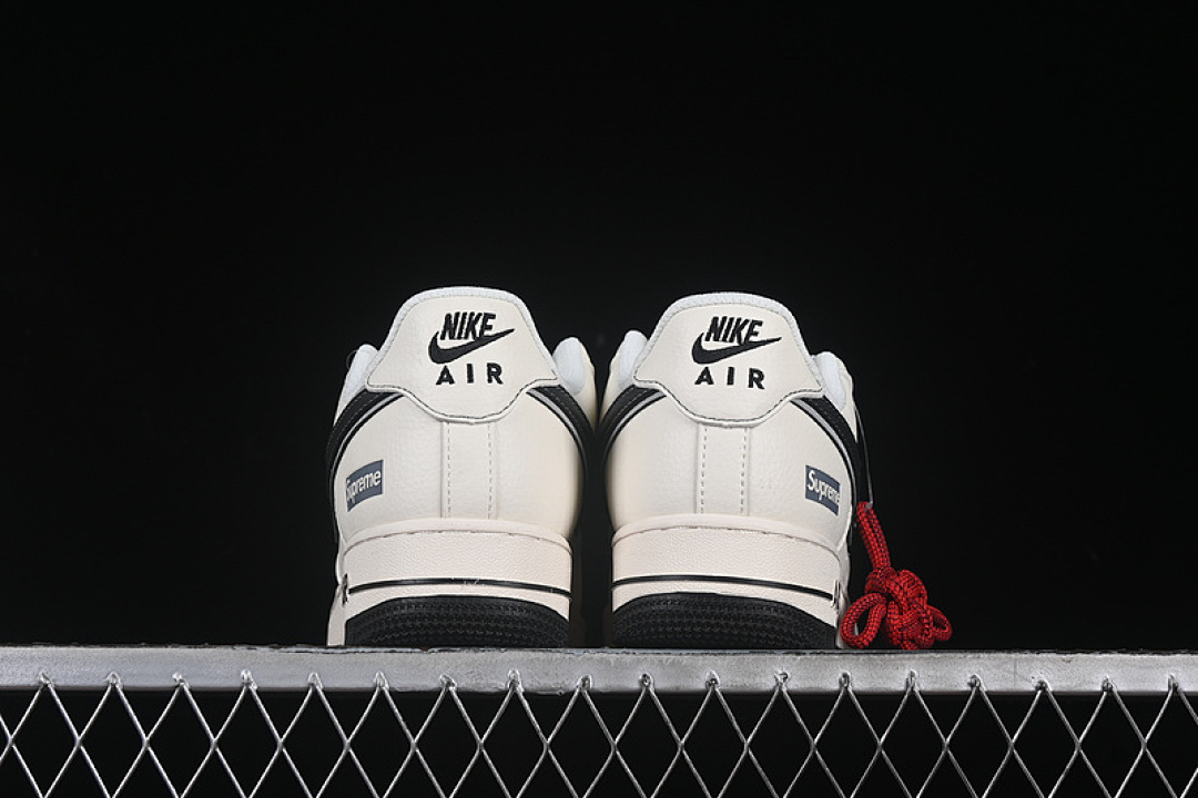 Nike [XZ6188-362]-[AIR FORCE 1 07 LOW SUPREME BLACK/GREY/OFF WHITE]-[WOMAN:36-39]-[MAN:40-45] - Image 14