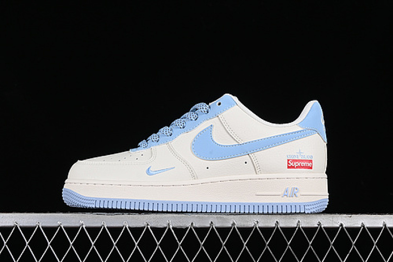 Nike Nike AIR FORCE 1 07 LOW WHITE/BLUE · BB9599-205, photo 1
