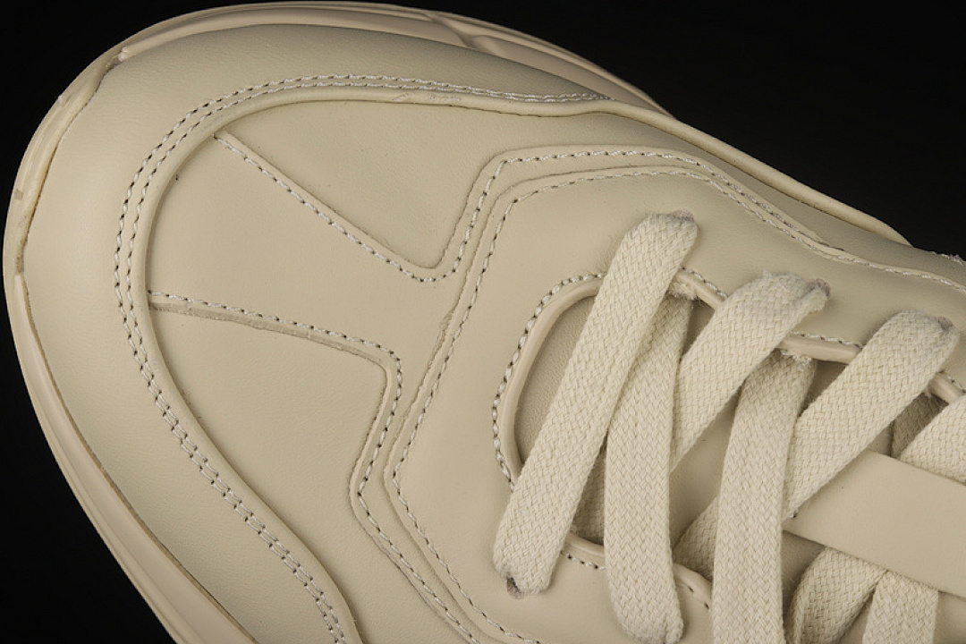 On Running [2SHC09560]-[GU*CCI RHYTON VINTAGE TRAINER SNEAKER BEIGE/BEIGE/RED-BLACK]-[UNSIEX:35-44] - Image 11