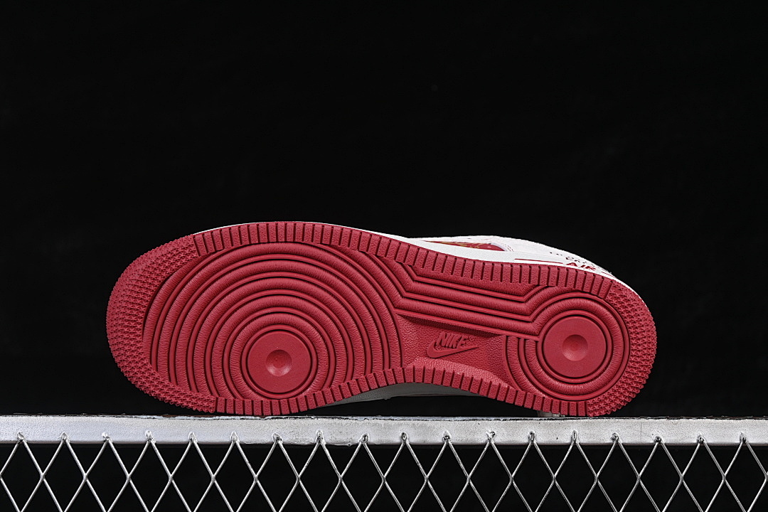 Nike [JP2026-137]-[AIR FORCE 1 07 LOW CASUAL SNEAKERS WHITE/RED/GOLD]-[WOMAN:36-39]-[MAN:40-45] - Image 15