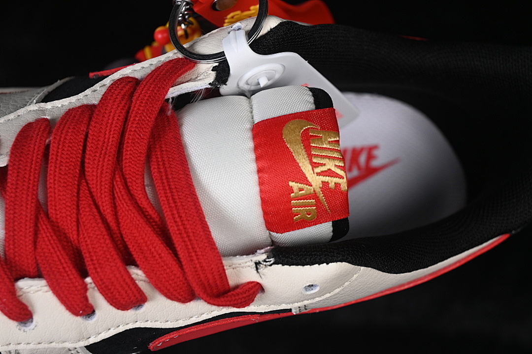 Nike [XD0028-016]-[AIR FORCE 1 07 LOW CASUAL SNEAKERS WHITE/BLACK/RED]-[WOMAN:36-39]-[MAN:40-45] - Image 9