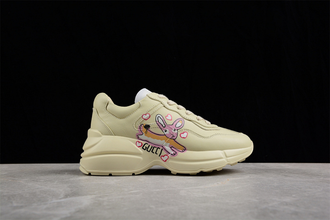 On Running [GU*CCI RHYTON VINTAGE TRAINER SNEAKER BEIGE/BEIGE/PINK]-[WOMAN:35-39] - Image 14