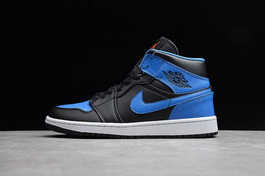 Jordan [554724-048]-[AIR JORDAN 1 MID BLACK/TEAM ORANGE-SIGNAL BLUE]-[WOMAN:36-39]-[MAN:40-45]-[OG00152], photo 1