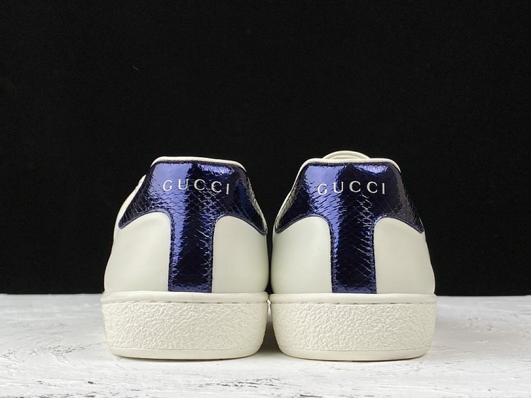 Gucci [GU*CCI ACE EMBROIDERED LOW-TOP SNEAKER WHITE/NAVY BLUE/RED]-[UNISEX:34-48] - Image 10