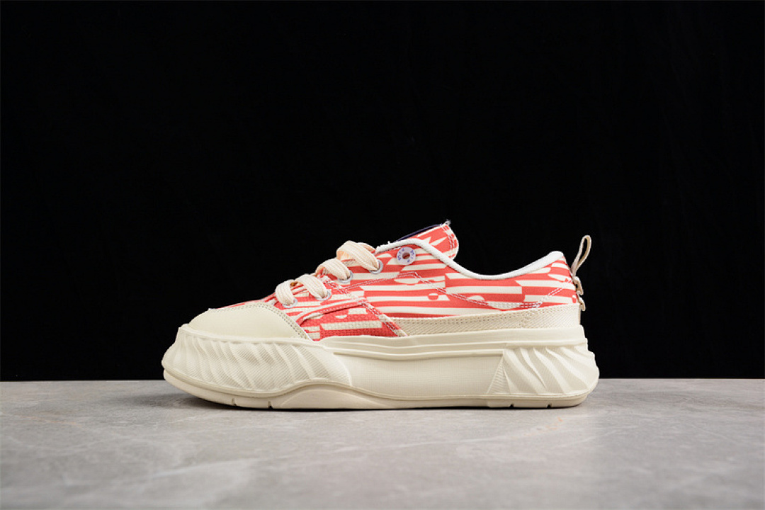 Fila [F12W322307FFW]-[FILA FUSION NON SLIP RETRO CANVAS SHOES BEIGE/RED]-[WOMAN:35.5-40], photo 1