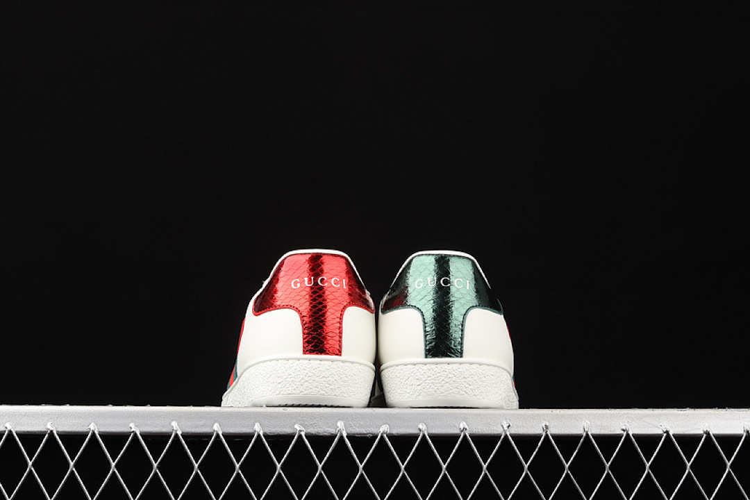 Gucci [GU*CCI ACE EMBROIDERED LOW-TOP SNEAKERS WHITE/RED/NAVY BLUE]-[WOMAN:35-39]-[MAN:40-44] - Image 14