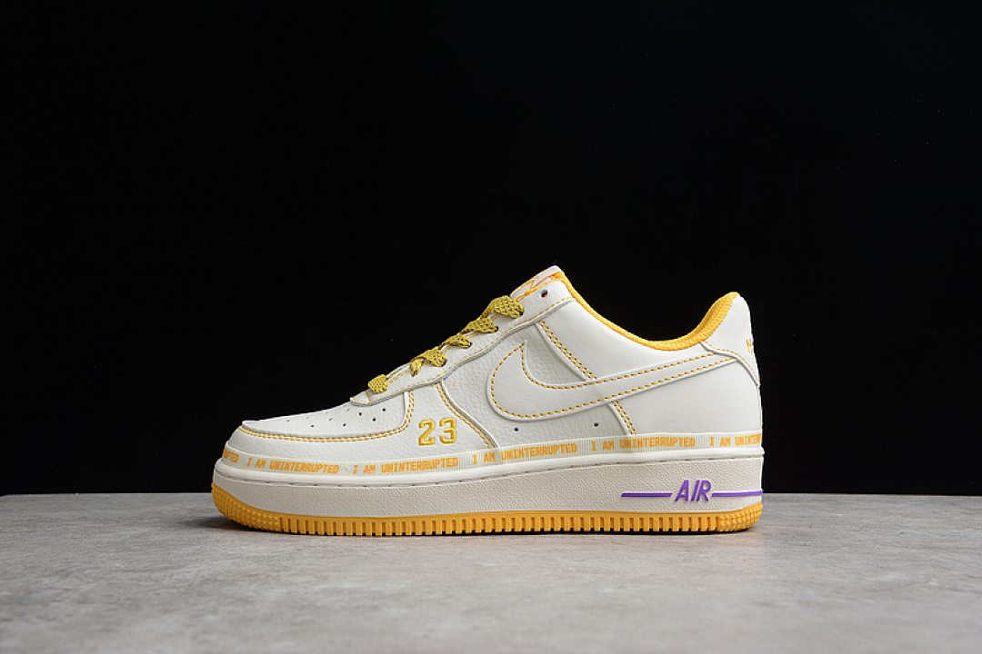 Nike [DW8802-605]-[UNINTERRUPTED X AIR FORCE 1 LOW MORE THAN RICE WHITE/YELLOW]-[UNISEX:36-45], photo 1