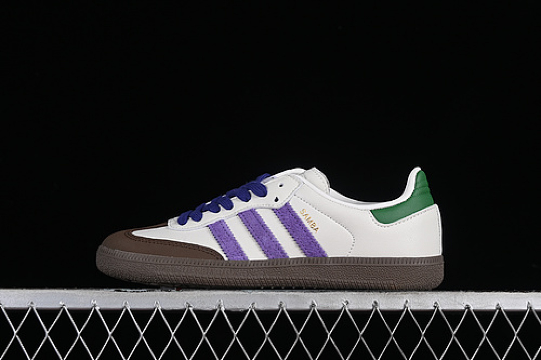 Adidas [ID8349]-[ORIGINALS SAMBA OG OFF WHITE/CORE PURPLE/PROLOGUE GREEN]-[WOMAN:35-39]-[MAN:40-45], photo 1