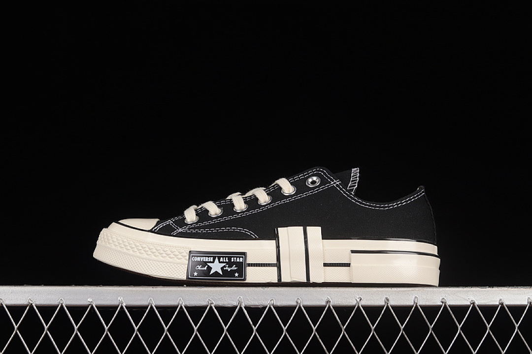 Converse [AO2115C]-[RUBBER PATCHWORK X CHUCK TAYLOR ALL-STAR 70S LOW BLACK/BLACK/EGRET]-[UNISEX:35-44], photo 1