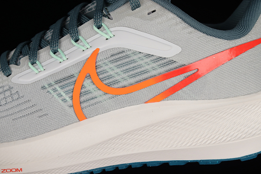Nike [DH4071-003]-[AIR ZOOM PEGASUS 39 LIGHT GREY/DARK GREEN/ORANGE]-[MAN:39-45] - Image 7